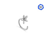 Latte Bold Stone Daisy Flower Gold Relax Piercing