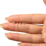 Gusto Premium Markiz Tragus Pırlanta Piercing / 14 Ayar Sarı Altın