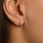 Burgulu Altın Halka Piercing (10mm) / 14 Ayar Sarı Altın