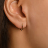 Burgulu Altın Halka Piercing (10mm) / 14 Ayar Sarı Altın