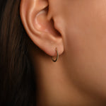 Burgulu Altın Halka Piercing (12mm) / 14 Ayar Sarı Altın