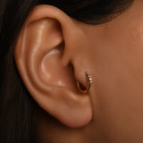 Orion Üç Taşlı Halka Piercing