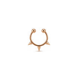 Серьга-кафф Dorika Layered Dangle Gold Hoop с объемной компрессией