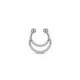 Серьга-кафф Dorika Layered Dangle Gold Hoop с объемной компрессией