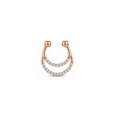 Серьга-кафф Dorika Layered Dangle Gold Hoop с объемной компрессией