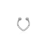 Dorika Layered Dangle Gold Hoop Earcuff with Bulk Compression