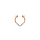 Dorika Layered Dangle Gold Hoop Earcuff with Bulk Compression