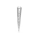 Dorika Layered Dangle Gold Hoop Earcuff with Bulk Compression