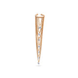 Dorika Layered Dangle Gold Hoop Earcuff with Bulk Compression