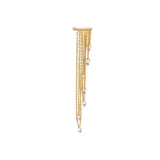 Dorika Layered Dangle Gold Hoop Earcuff with Bulk Compression