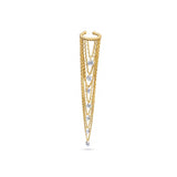 Dorika Layered Dangle Gold Hoop Earcuff with Bulk Compression