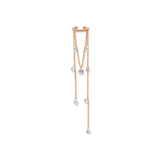 Dorika Layered Dangle Gold Hoop Earcuff with Bulk Compression