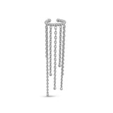 Серьга-кафф Dorika Layered Dangle Gold Hoop с объемной компрессией
