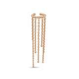 Серьга-кафф Dorika Layered Dangle Gold Hoop с объемной компрессией
