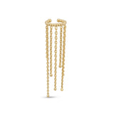 Серьга-кафф Dorika Layered Dangle Gold Hoop с объемной компрессией