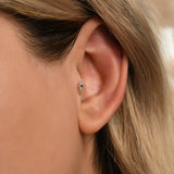 Пирсинг для козелка Gusto Minimal Arc Stone Gold
