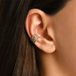 Trieste Yedigün Altın Earcuff / 14 Ayar Altın
