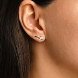 Eye Marquis Stone Single Gold Earring
