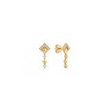 Eye Marquis Stone Single Gold Earring