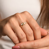 Axis Stone Gold Cuff Ring