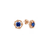 Cabaret Shell Square Stone Gold Earrings
