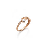 Axis Stone Gold Cuff Ring