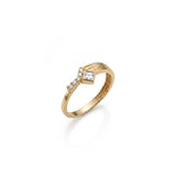 Axis Stone Gold Cuff Ring