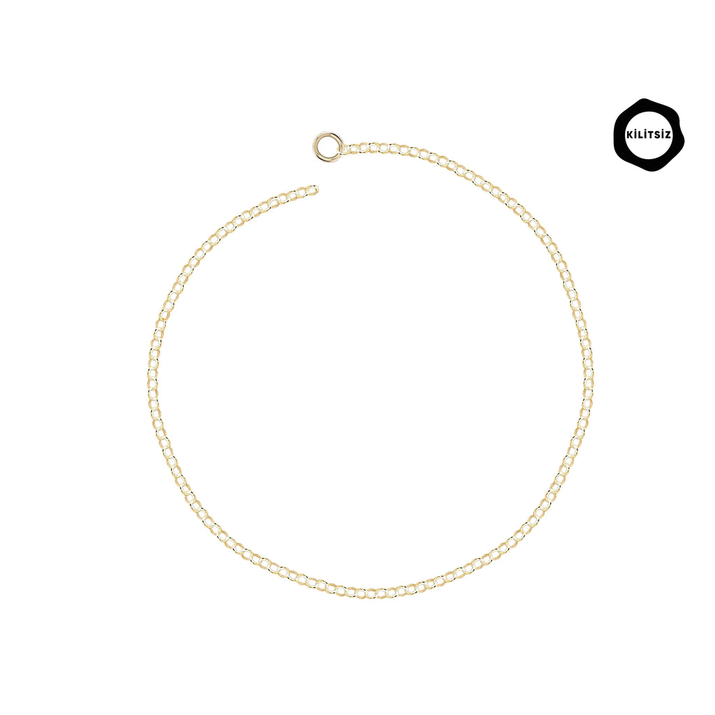Infinity Link Thin Chain Gold Bracelet
