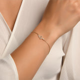 Yılan Taşlı Altın Bileklik / 14 Ayar Sarı Altın