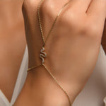 Yılan Taşlı Altın Şahmeran / 14 Ayar Sarı Altın