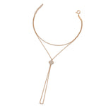 Yonca Şans Taşlı Altın Şahmeran / 14 Ayar Rose Altın