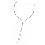 Modern Yuvarlak Üç Taşlı Altın Şahmeran / 14 Ayar Beyaz Altın