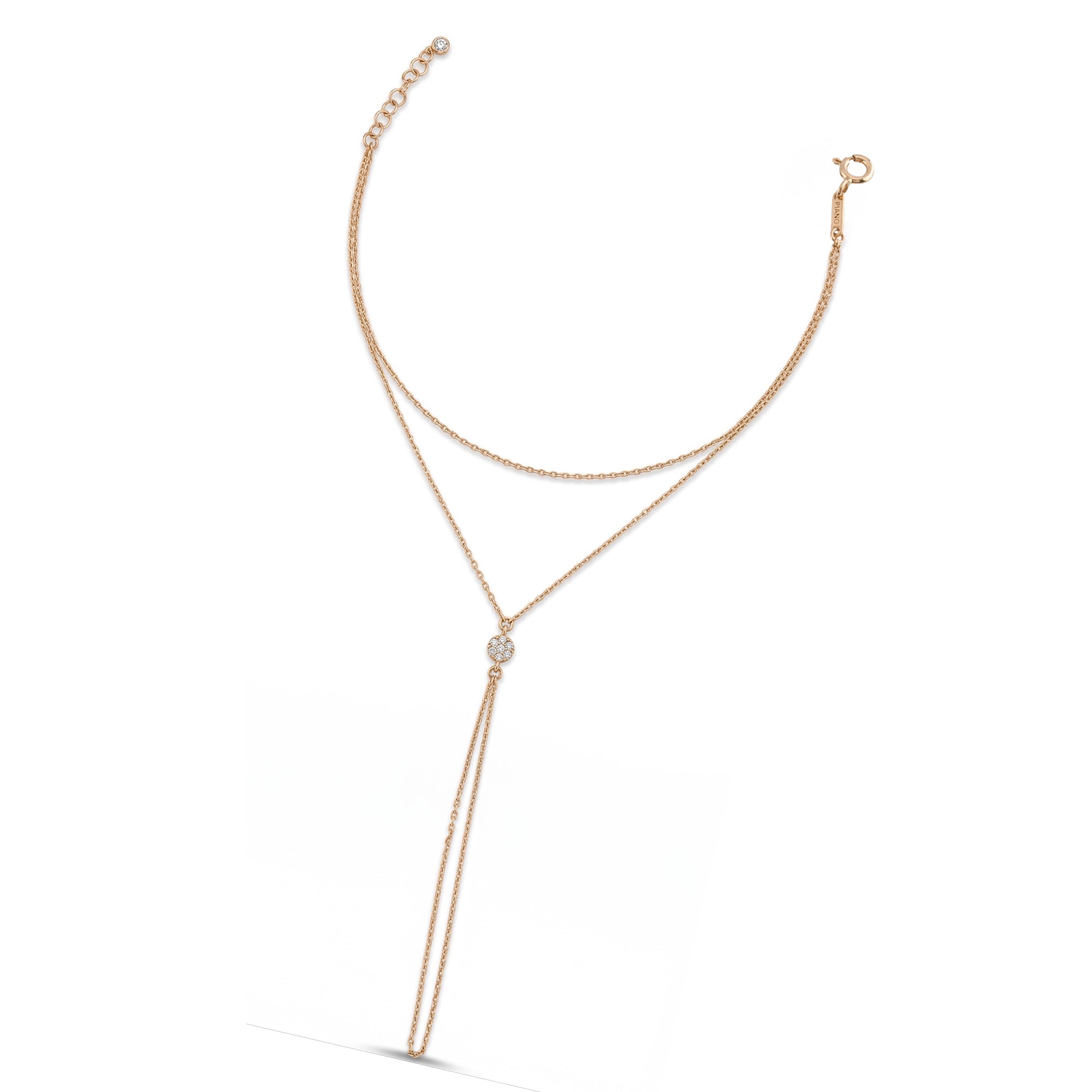 Modern Yuvarlak Taşlı Altın Şahmeran / 14 Ayar Rose Altın