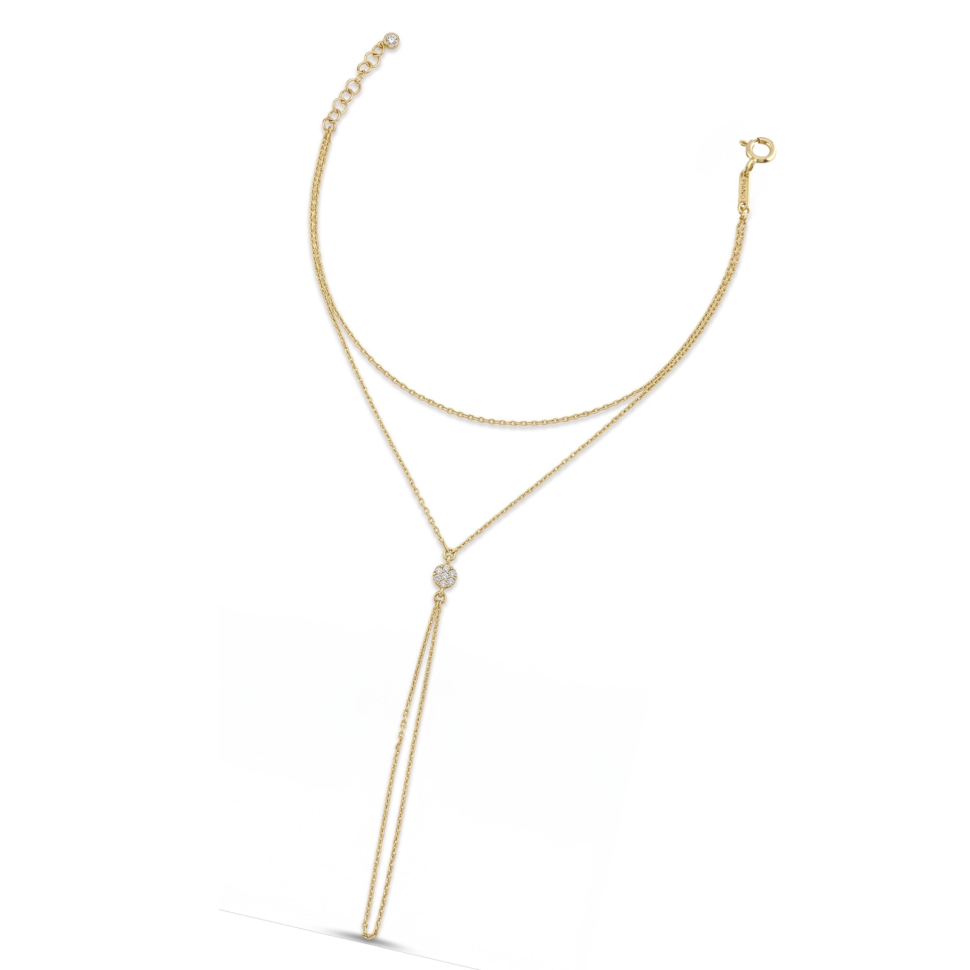 Modern Yuvarlak Taşlı Altın Şahmeran / 14 Ayar Sarı Altın