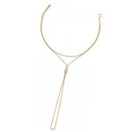 Modern Yuvarlak Üç Taşlı Altın Şahmeran / 14 Ayar Sarı Altın