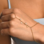 Gökyüzü Figürlü Taşlı Altın Şahmeran / 14 Ayar Sarı Altın