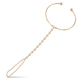 Bilezik Form Dorikalı Taşlı Altın Şahmeran / 14 Ayar Rose Altın