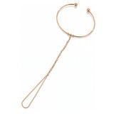 Bilezik Form Dorikalı Top ve Taş Sıralı Altın Şahmeran / 14 Ayar Rose Altın