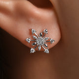 Lily 0.36 ct Pırlanta Küpe / 14 Ayar Beyaz Altın