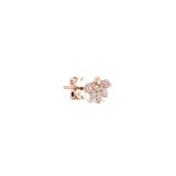 Gold Earrings with Star Stones