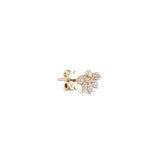 Gold Earrings with Star Stones