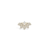 Gold Earrings with Star Stones