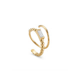 Champs-Elises Gold Earrings with Stones