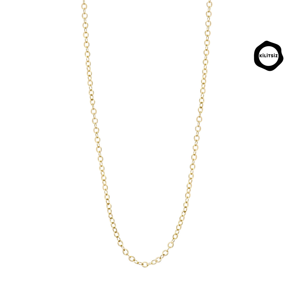 Infinity Thin Link Chain Gold Necklace