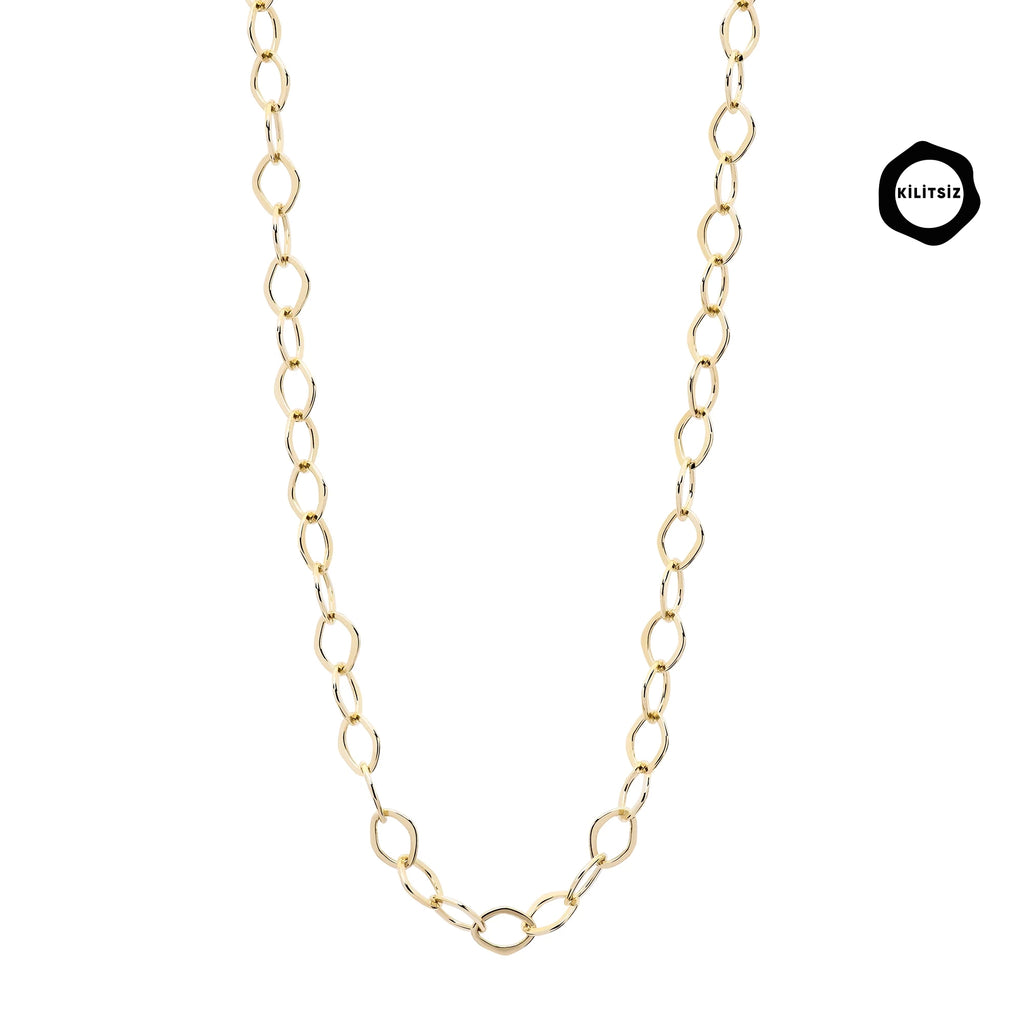 Infinity Link Chain Gold Necklace
