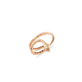 Sarmal Yılan Altın Yüzük / 14 Ayar Rose Altın