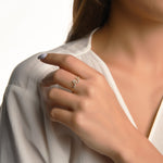 Yılan Taşlı Altın Yüzük / 14 Ayar Sarı Altın