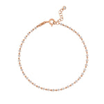 Sıra Taşlı Altın Bileklik / 14 Ayar Rose Altın
