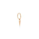 Havana Uzun Üçgen Sallantılı Denge Halka Piercing / 14 Ayar Rose Altın