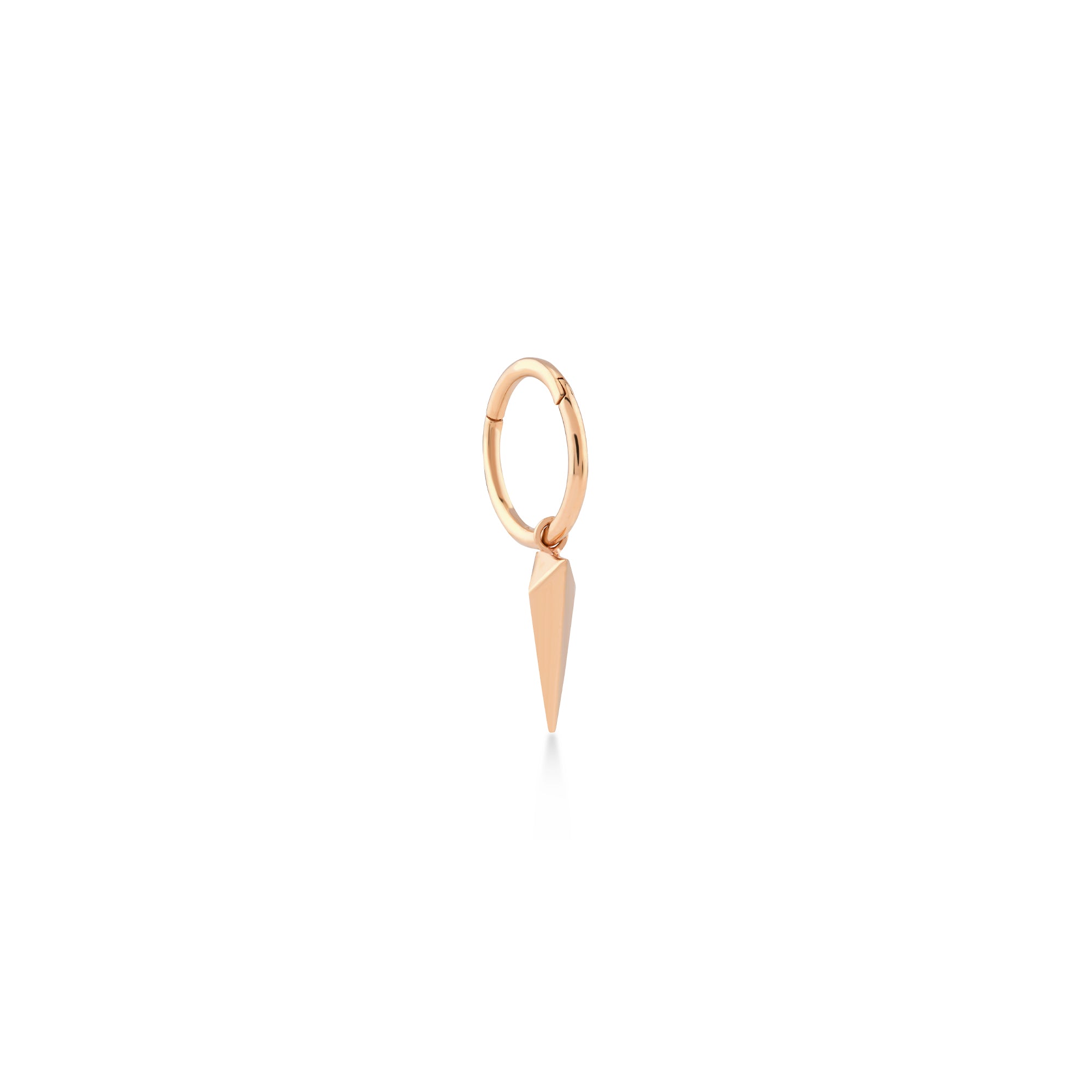 Havana Uzun Üçgen Sallantılı Denge Halka Piercing / 14 Ayar Rose Altın